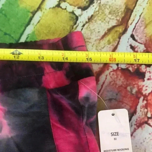 VOGO pants with pockets Fuchia and black tie dye size Medium - Picture 7 of 9